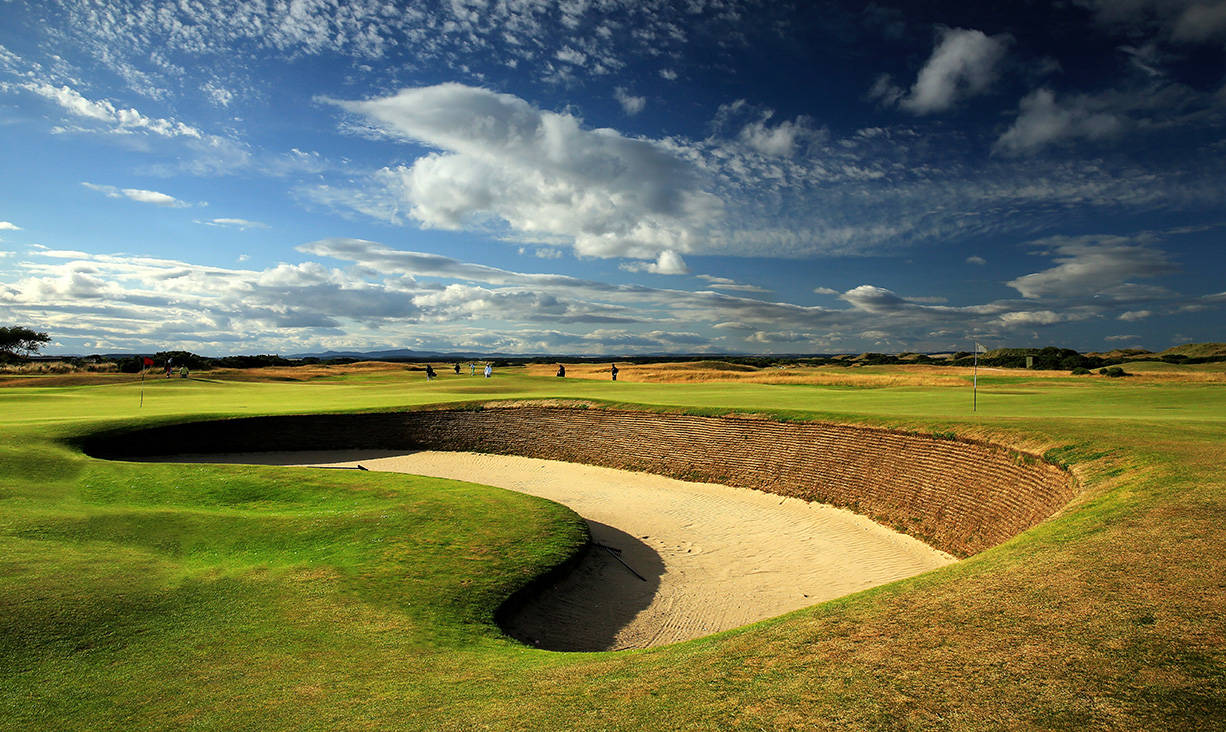 The 'Cartgate' bunker protecting the green at the third